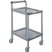 CARRELLO OSPEDALIERO MEDICAZIONE PLUS in acciaio inox - 2 ripiani - 61x43xh78cm - portata 10kg