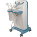 ASPIRATORE CHIRURGICO SU CARRELLO CLINIC PLUS - a pedale e deviatore flusso - 230V - 2x4lt - 60lt/min