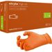 GUANTI IN NITRILE NITRYLEX HIGH RISK ARANCIO - senza polvere - conf.100pz - varie misure 