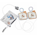 COPPIA PIASTRE ELETTRODI TRAINER - per CARDIAC SCIENCE POWERHEART G5 - pediatriche 