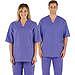 CASACCA DOTTORE MEDICO INFERMIERE UNISEX - cotone 100% - indaco - varie misure