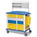 CARRELLO MEDICAZIONE MEDIO - 8 cassetti - serratura - 102x64xh.100cm