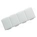 PORTAPILLOLE GIORNALIERO TASCABILE - 4 scomparti - 9,5x2x2cm - bianco