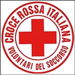 ADESIVO RIFRANGENTE STICKER REFLEXITE CON LOGO CROCE ROSSA ITALIANA VDS - rotondo Ø 50mm