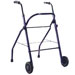 DEAMBULATORE PIEGHEVOLE DA ESTERNO / ROLLATOR - 2 RUOTE ANTERIORI - portata 136kg - blu