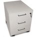 CASSETTIERA MOBILE A ROTELLE - 3 cassetti con serratura - 42,5x53xh.52cm - grigio